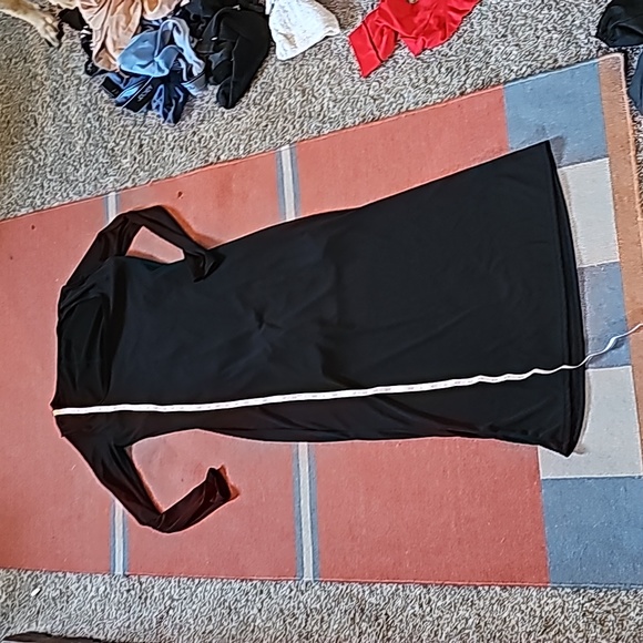 STUNNING LONG SLEEVE LINED CROTCHLESS MAXI TUBE DRESS - Picture 7 of 11